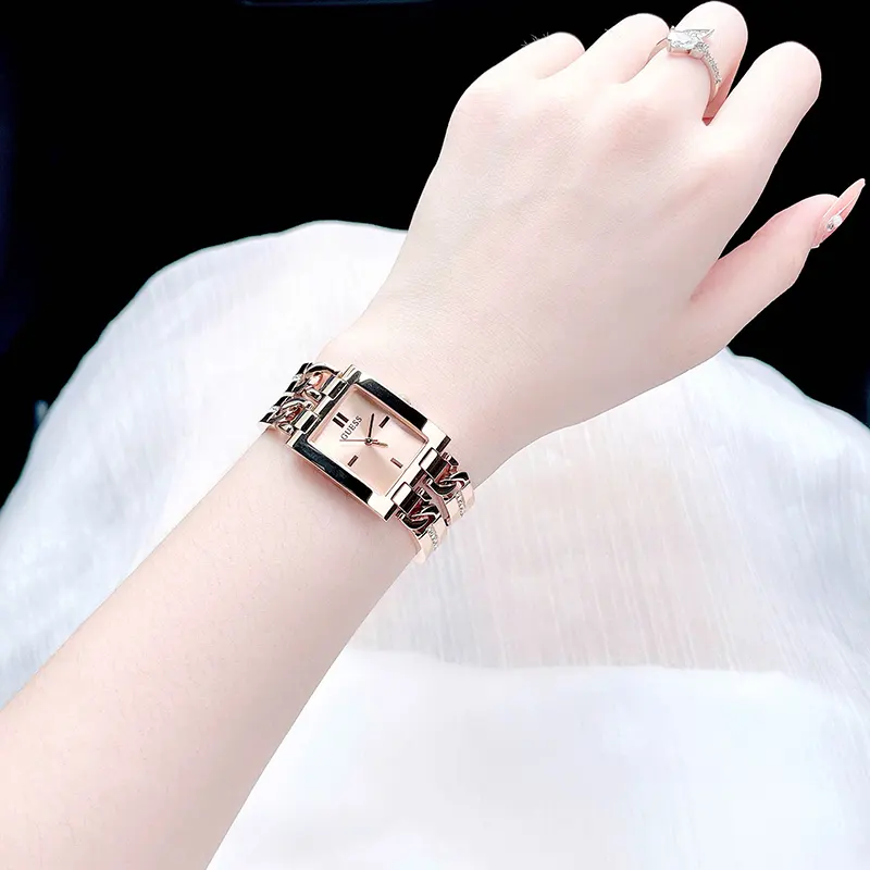 Guess Mod Rose Gold-tone Dial Trendy Ladies Watch- GW0668L3